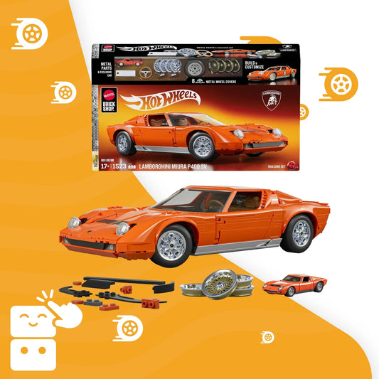 CB-59-COVER-w1wxur-1-Capa 1 - Carro Montável Mattel Brick Shop, Lamborghini Miura P400 SV, Jogo de Construção Premium,.png