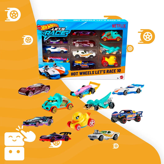 Hot Wheels Diecast Embalagem Surpresa 10 Carros - Capa 1
