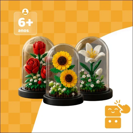 Compre Junto! Kit com 3 Redomas Eternas