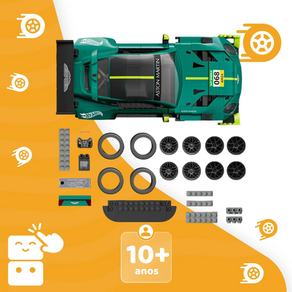 CB-62-COVER-e4ngb0-2-Capa 2 - Carro Montável Mattel Brick Shop, Elite '24 Aston Martin Vantage GT3, Jogo de Construção Premium, Veículo Colecionável,.png
