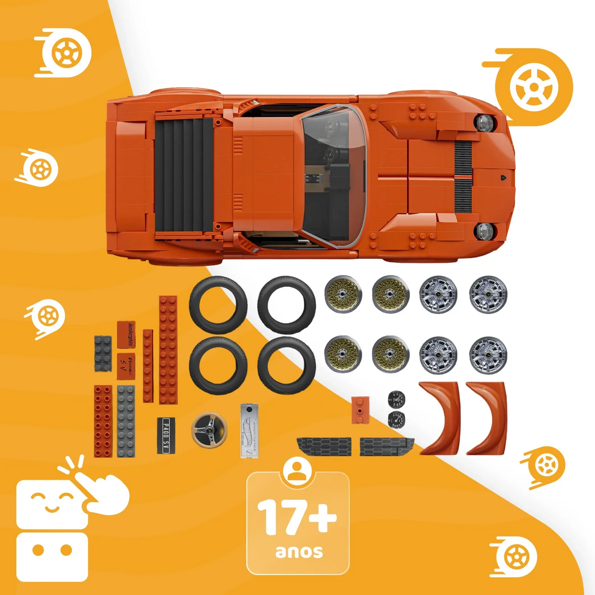 CB-59-COVER-w1wxur-2-Capa 2 - Carro Montável Mattel Brick Shop, Lamborghini Miura P400 SV, Jogo de Construção Premium,.png