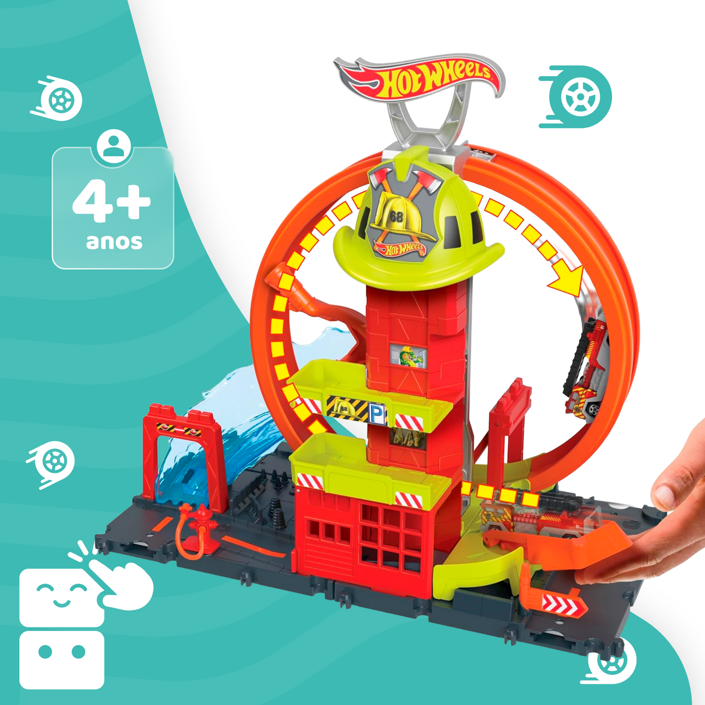 Pista Hot Wheels City Quartel Dos Bombeiros - Capa 2