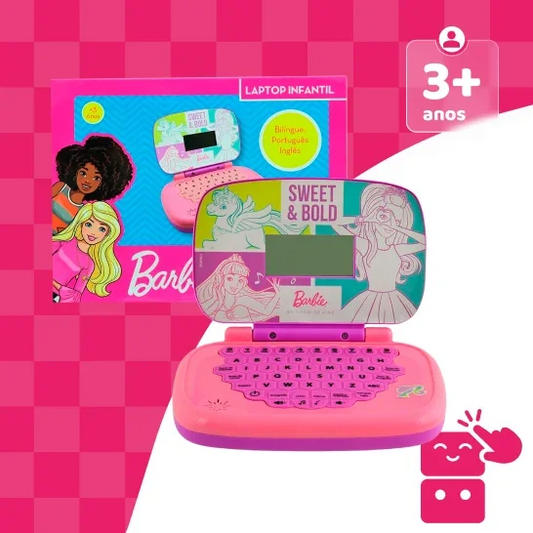 Candide Laptop Infantil Barbie Bilíngue