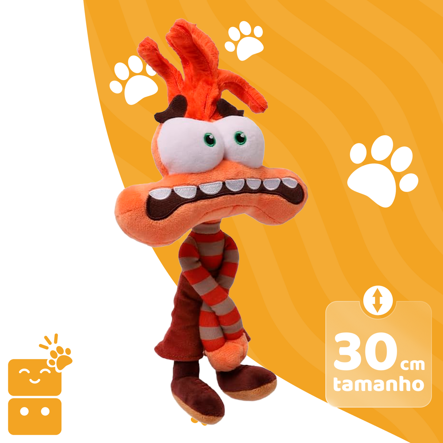 Disney Pelúcia Divertida Mente 2 - Ansiedade 30cm - Capa 2
