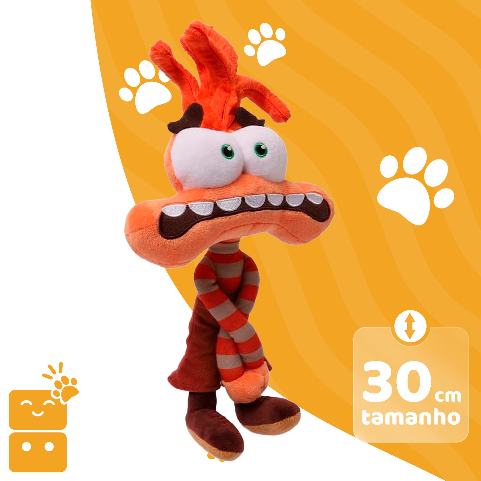 Disney Pelúcia Divertida Mente 2 - Ansiedade 30cm - Capa 2