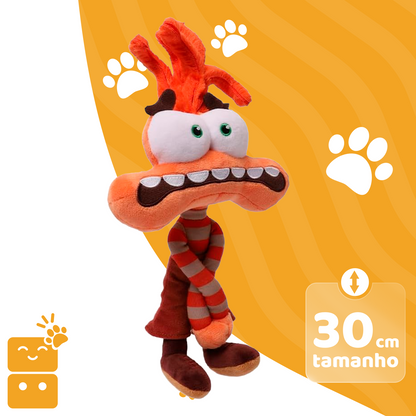Disney Pelúcia Divertida Mente 2 - Ansiedade 30cm - Capa 2