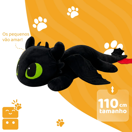 Pelúcia Banguela Gigante 110cm Fúria da Noite