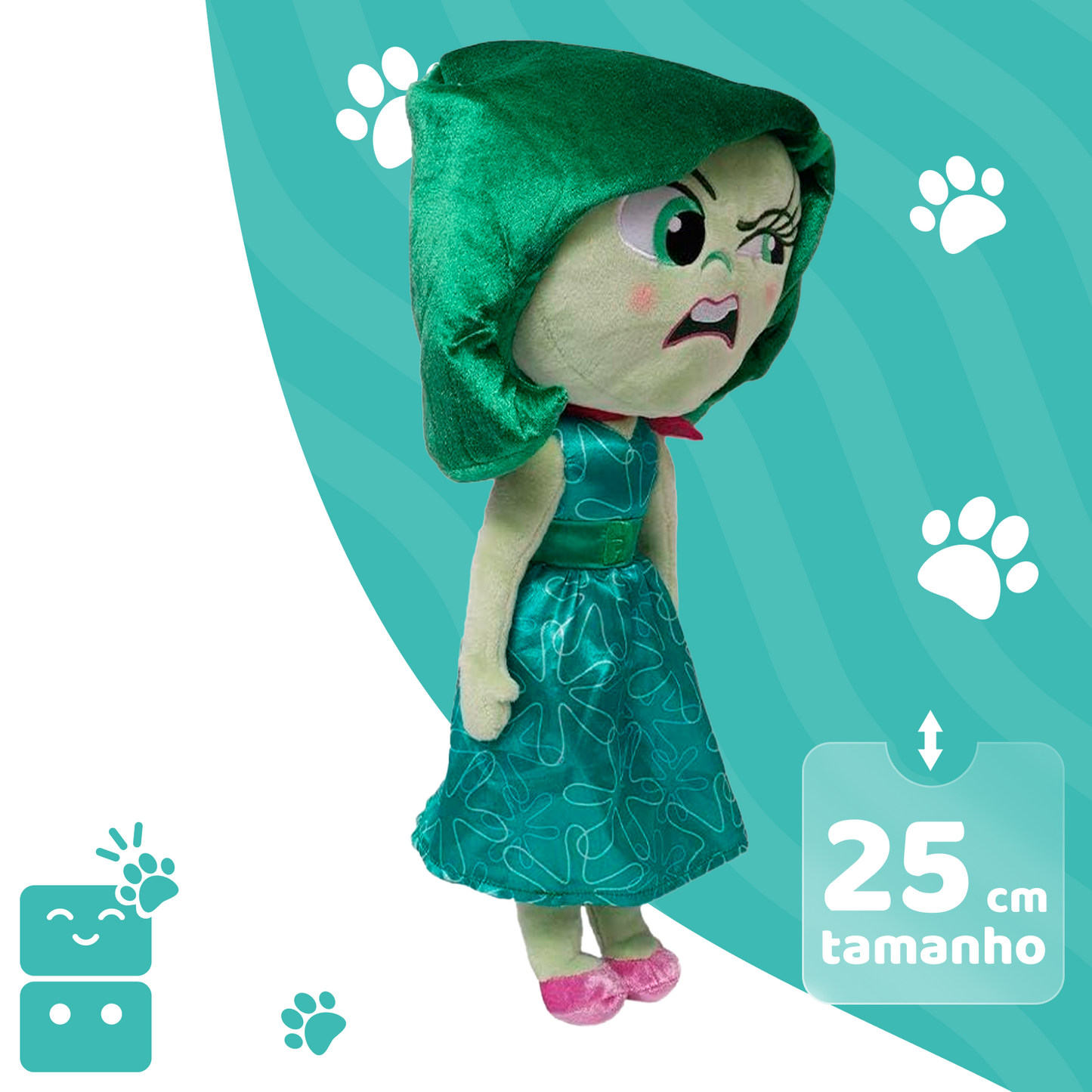 Disney Pelúcia Divertida Mente 2 - Nojinho 25cm - Capa 2