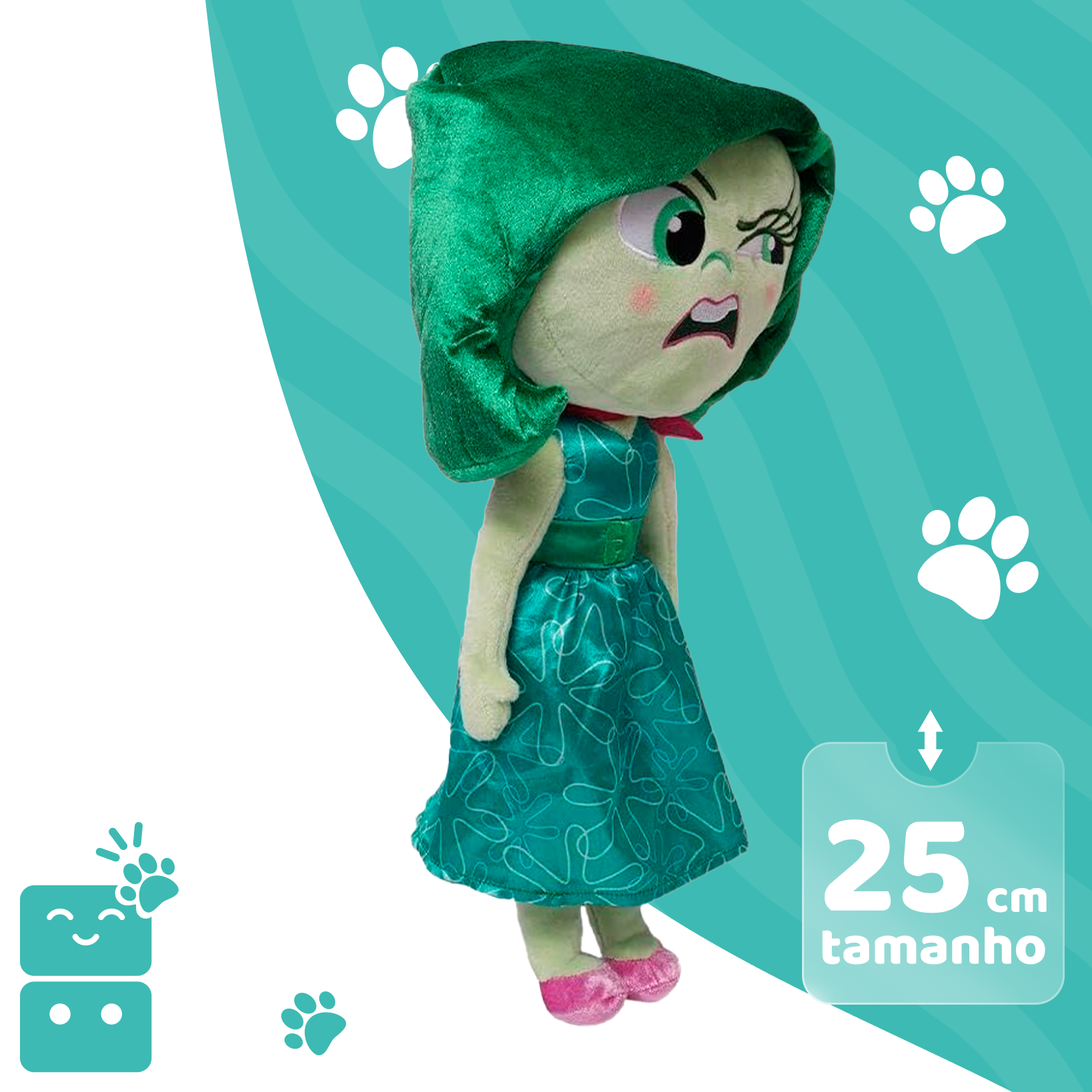 Disney Pelúcia Divertida Mente 2 - Nojinho 25cm - Capa 2