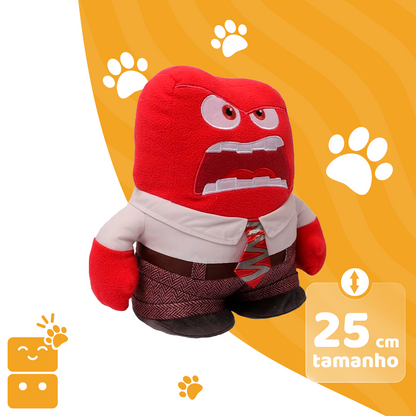 Fun Disney Pelúcia Divertida Mente 2 - Raiva 25cm