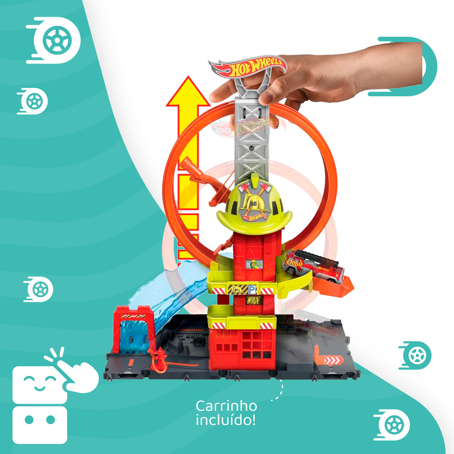 Pista Hot Wheels City Quartel Dos Bombeiros - Capa 3