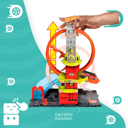 Pista Hot Wheels City Quartel Dos Bombeiros - Capa 3