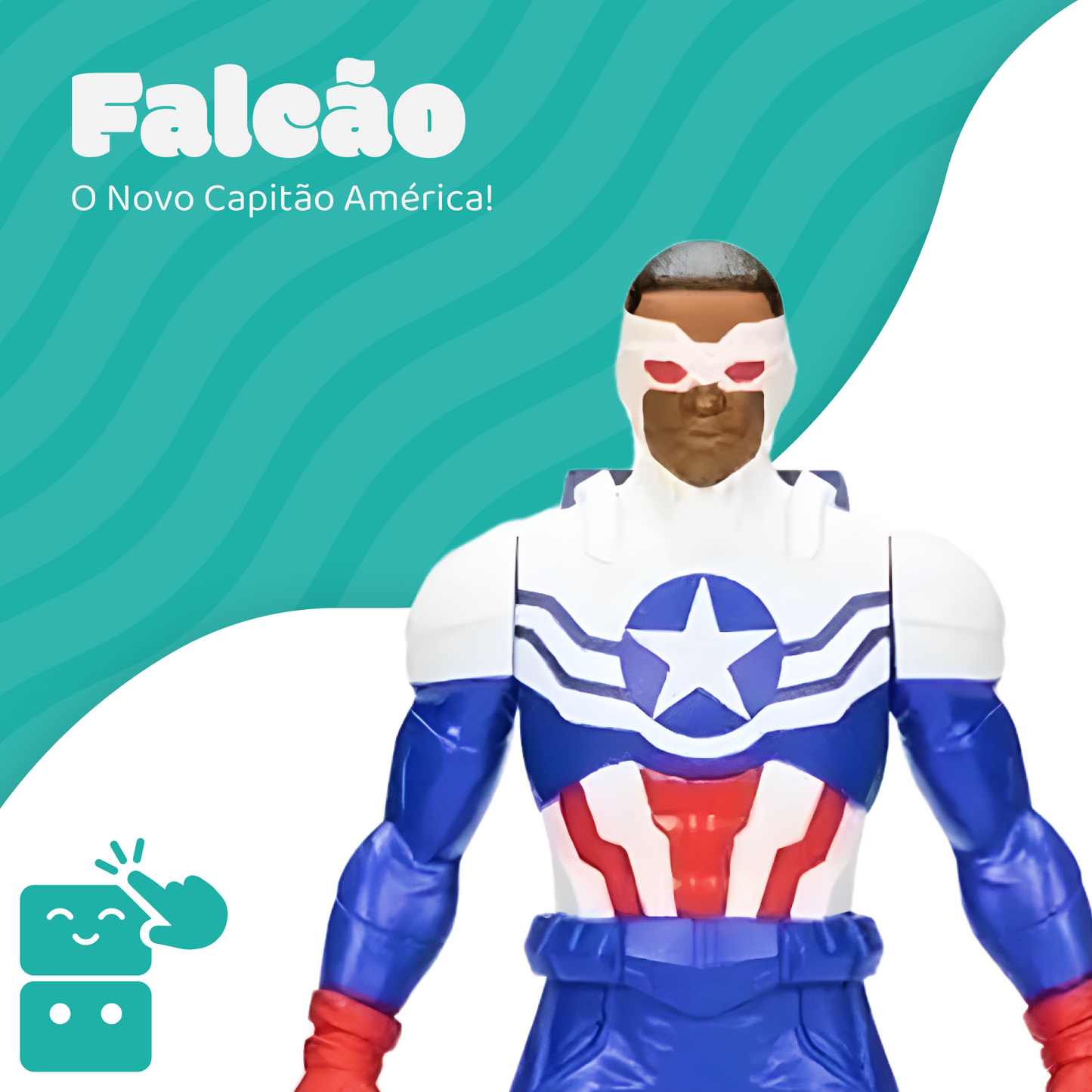 Boneco - Falcão - Capitão América - A minha loja