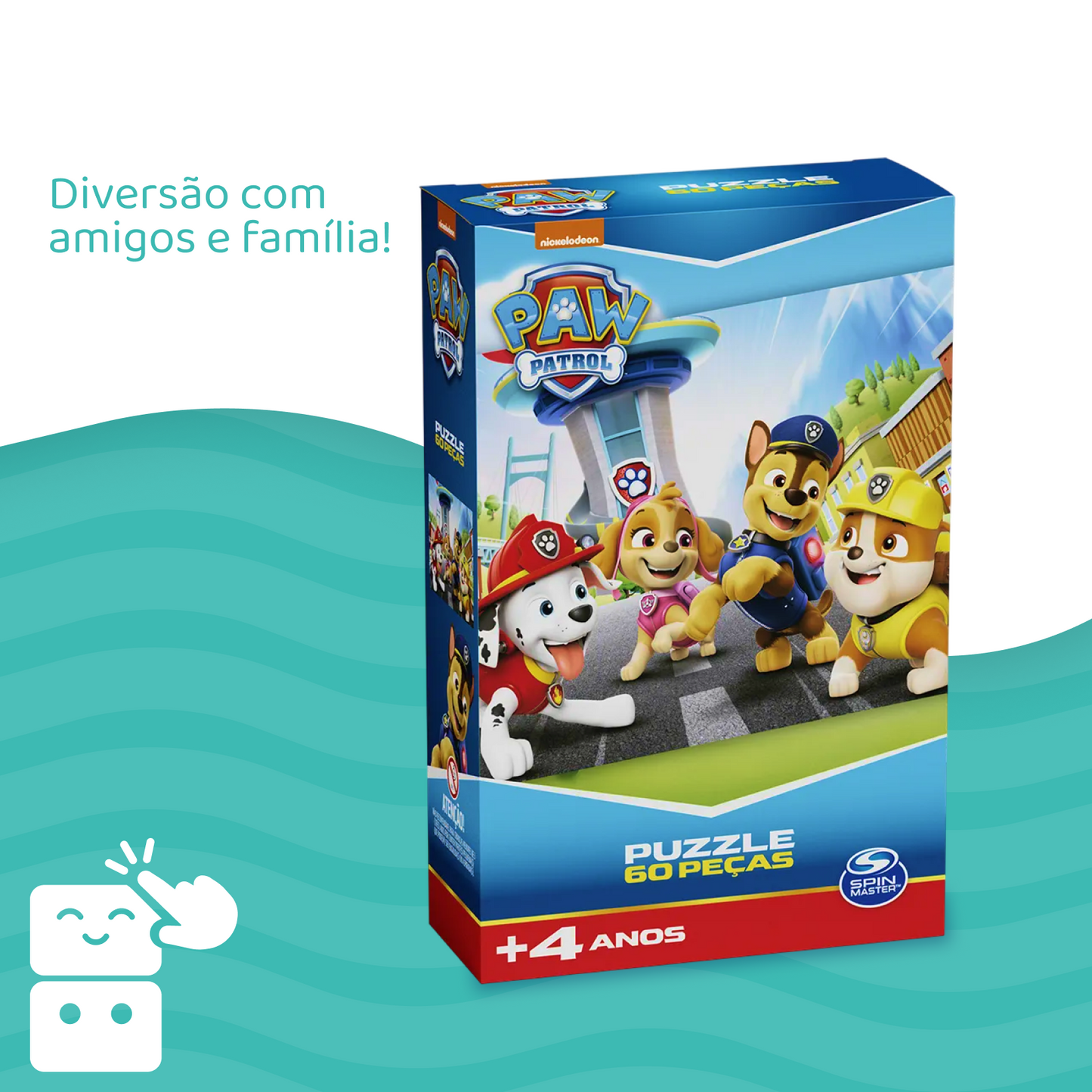Quebra-cabeça - Patrulha Canina - 60 peças - A minha loja