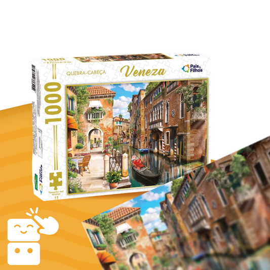 Quebra-cabeça - Veneza - 1000 peças - A minha loja
