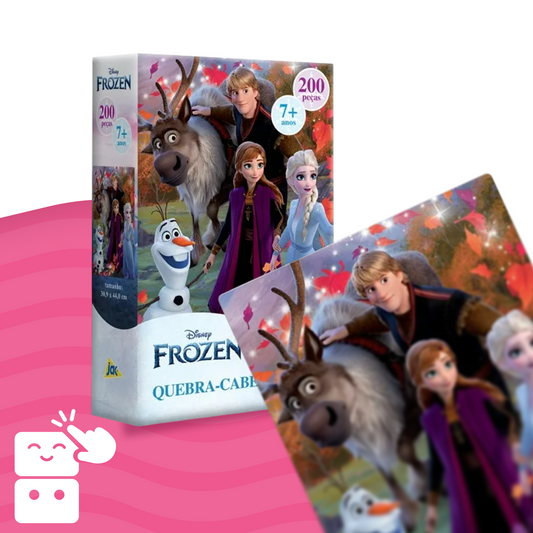 Quebra-cabeça - Frozen - 200 peças - A minha loja
