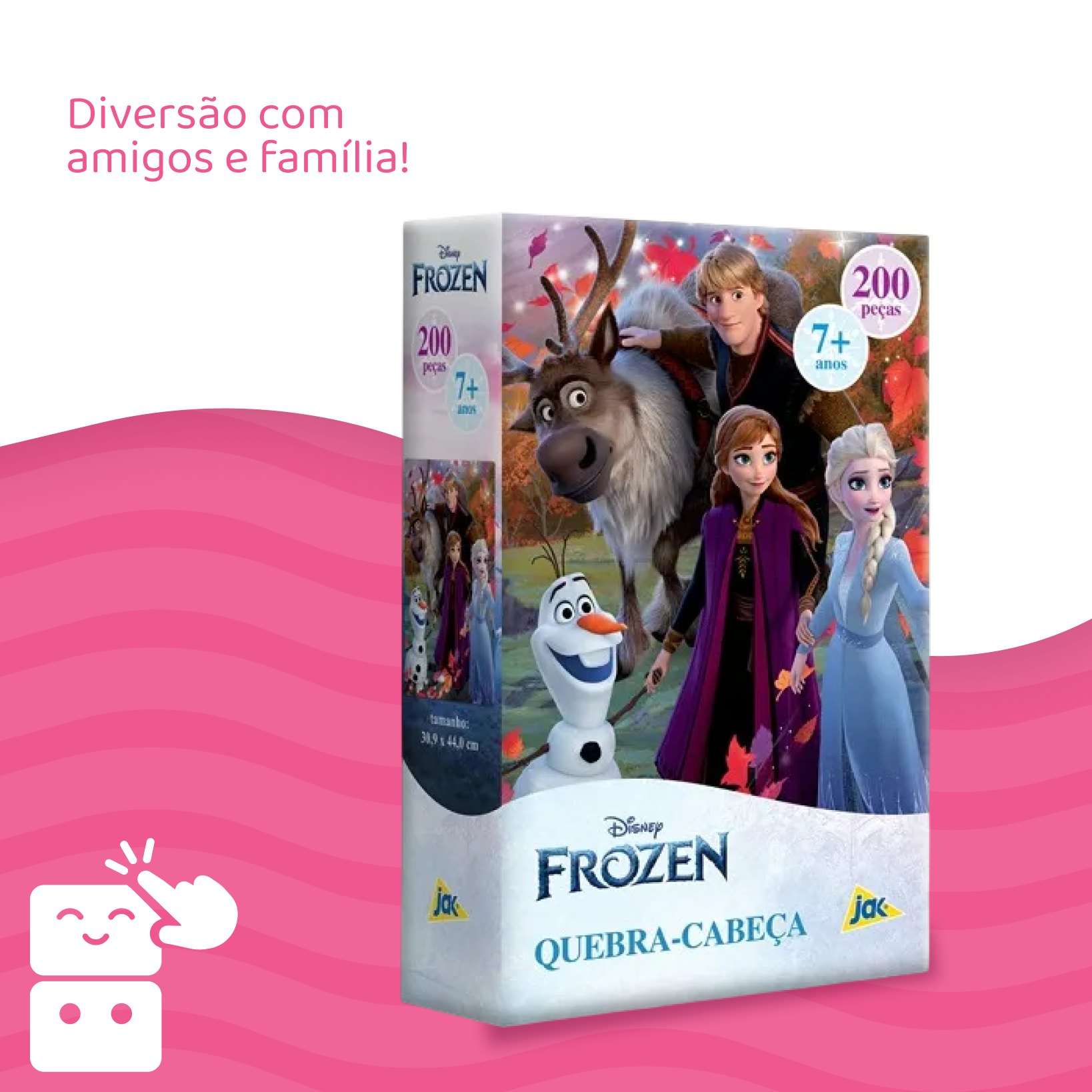 Quebra-cabeça - Frozen - 200 peças - A minha loja