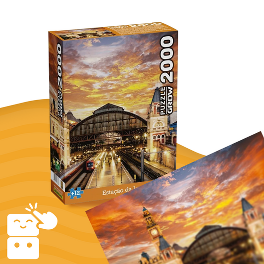Quebra-cabeça - Estação da Luz - 2000 peças - A minha loja