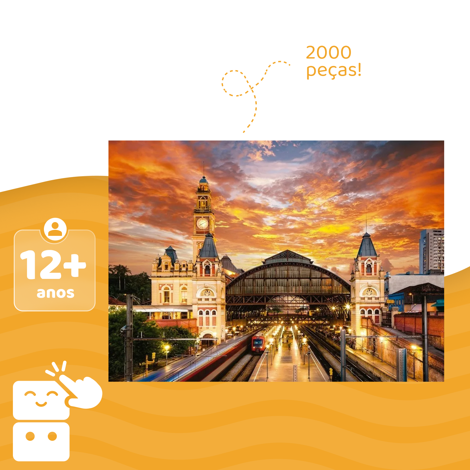 Quebra-cabeça - Estação da Luz - 2000 peças - A minha loja