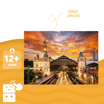 Quebra-cabeça - Estação da Luz - 2000 peças - A minha loja