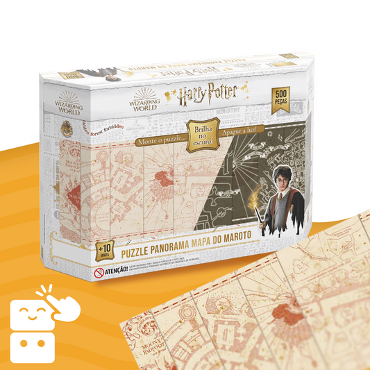 Quebra-cabeça - Harry Potter Mapa do Maroto - 500 Peças - A minha loja