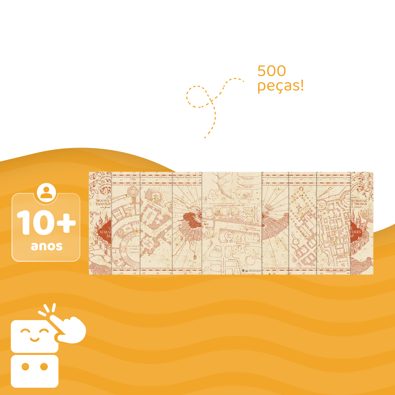 Quebra-cabeça - Harry Potter Mapa do Maroto - 500 Peças - A minha loja