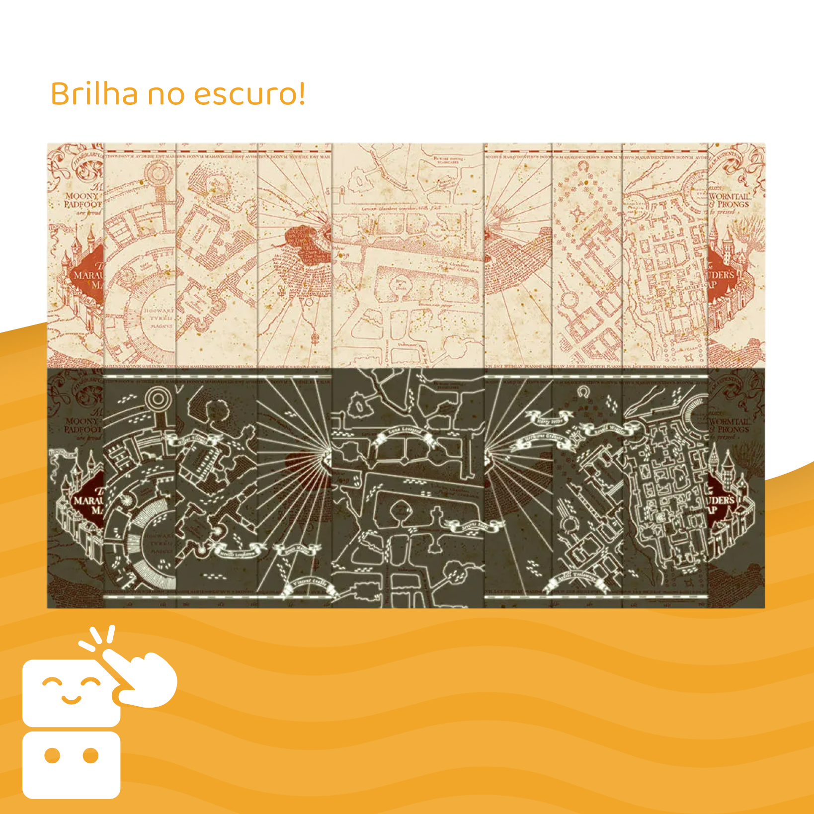 Quebra-cabeça - Harry Potter Mapa do Maroto - 500 Peças - A minha loja