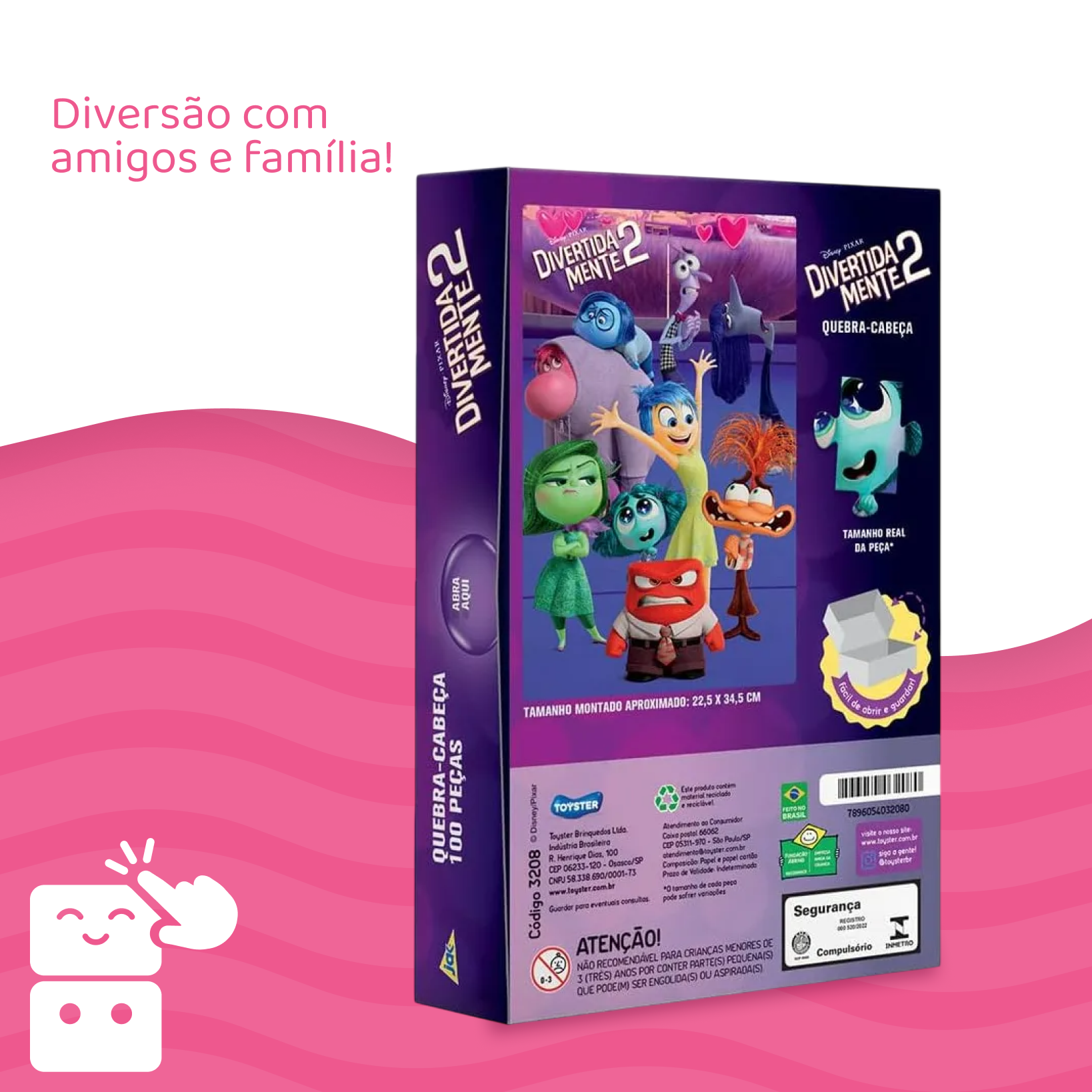 Quebra-cabeça - Divertidamente 2 - 100 peças - A minha loja