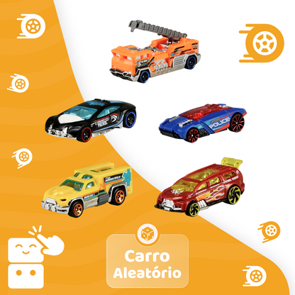 Hot Wheels - Cartela de 5 Carros Sortidos - A minha loja