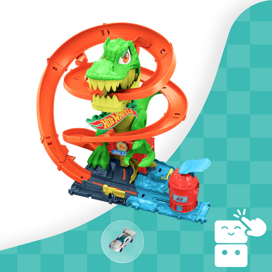 Hot Wheels - T. Rex Vs Fire Station