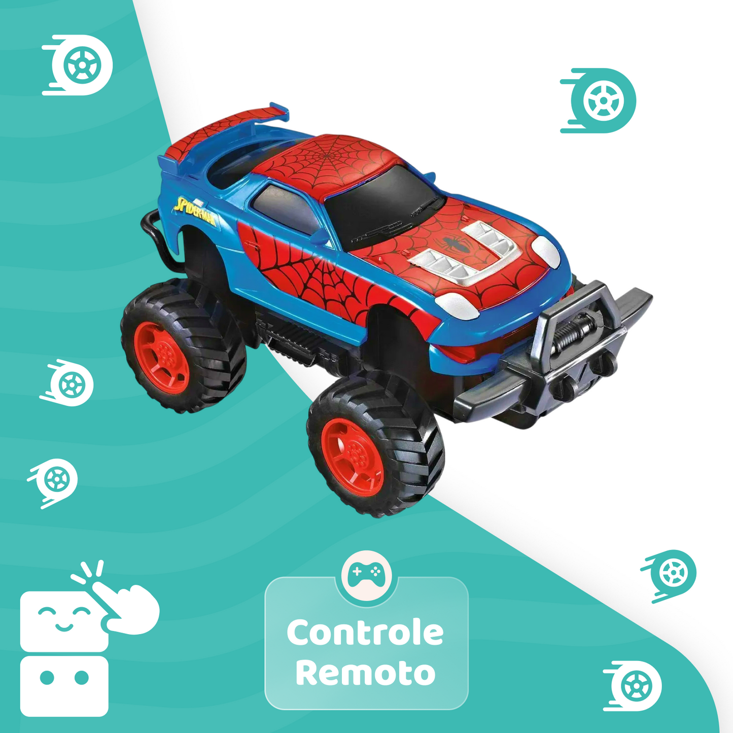 Carro de Controle Remoto - Homem Aranha