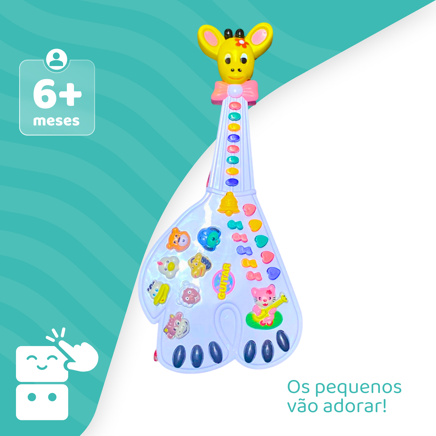 Teclado e Guitarrinha - Luzes e Sons