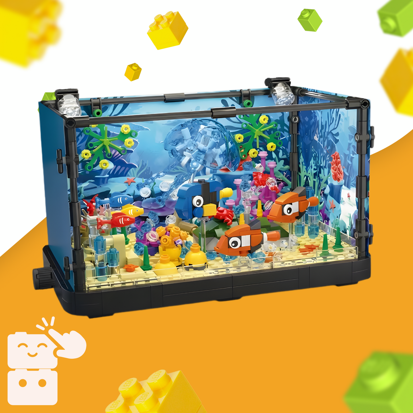 Aquário Tropical: Corais Iluminados (725 peças)