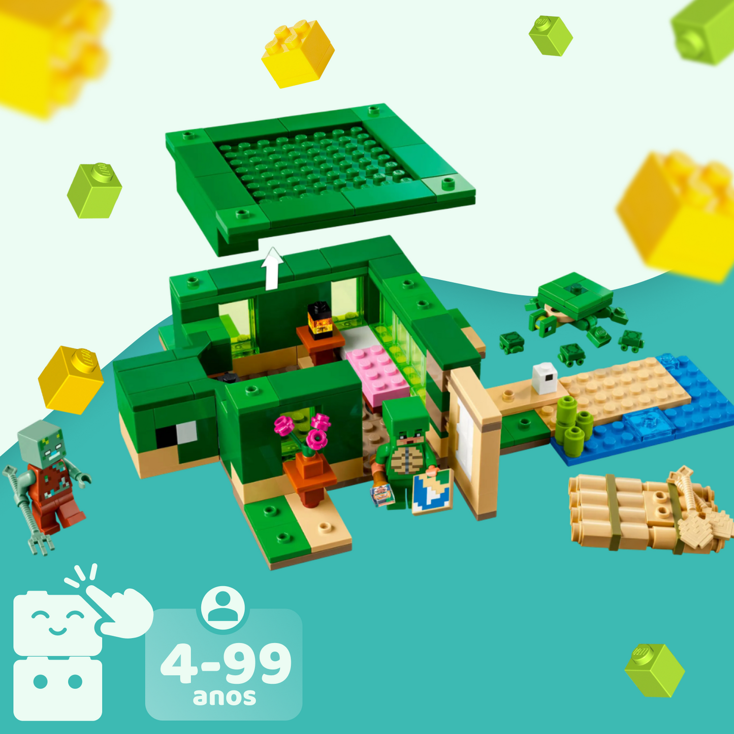 LEGO Minecraft - A Casa Tartaruga de Praia - A minha loja