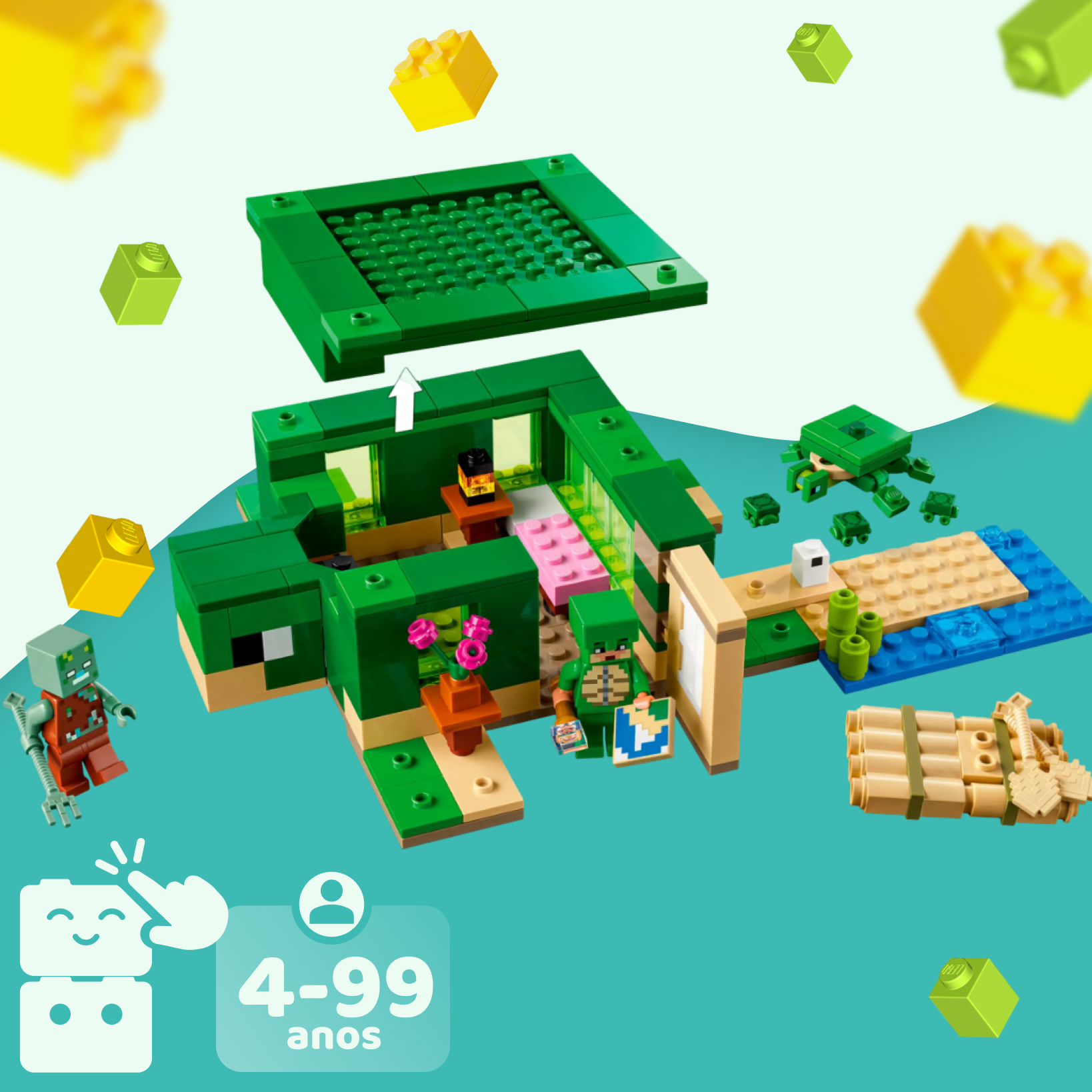 LEGO Minecraft - A Casa Tartaruga de Praia - A minha loja