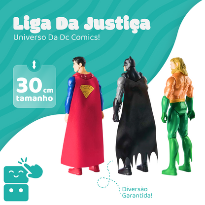 Bonecos - Liga da Justiça - Batman / Aquaman/ Superman - A minha loja