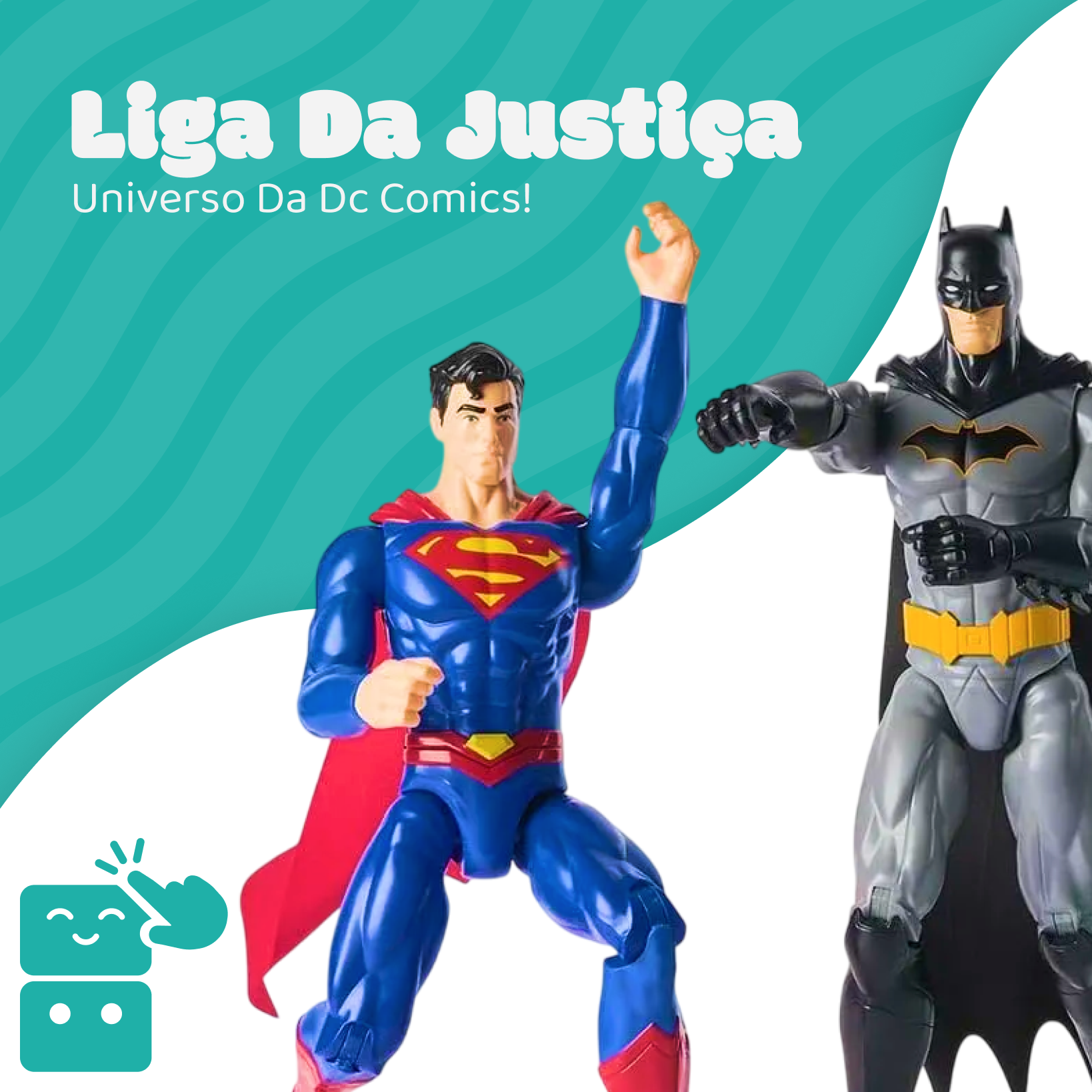 Bonecos - Liga da Justiça - Batman / Aquaman/ Superman - A minha loja
