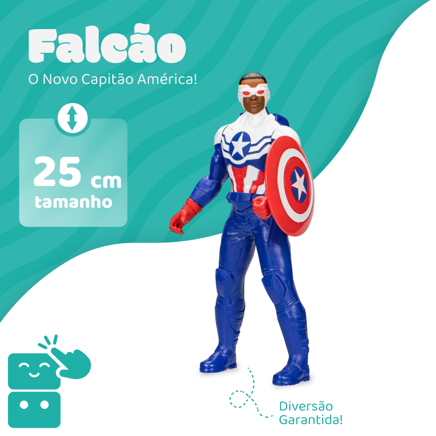 Boneco - Falcão - Capitão América - A minha loja