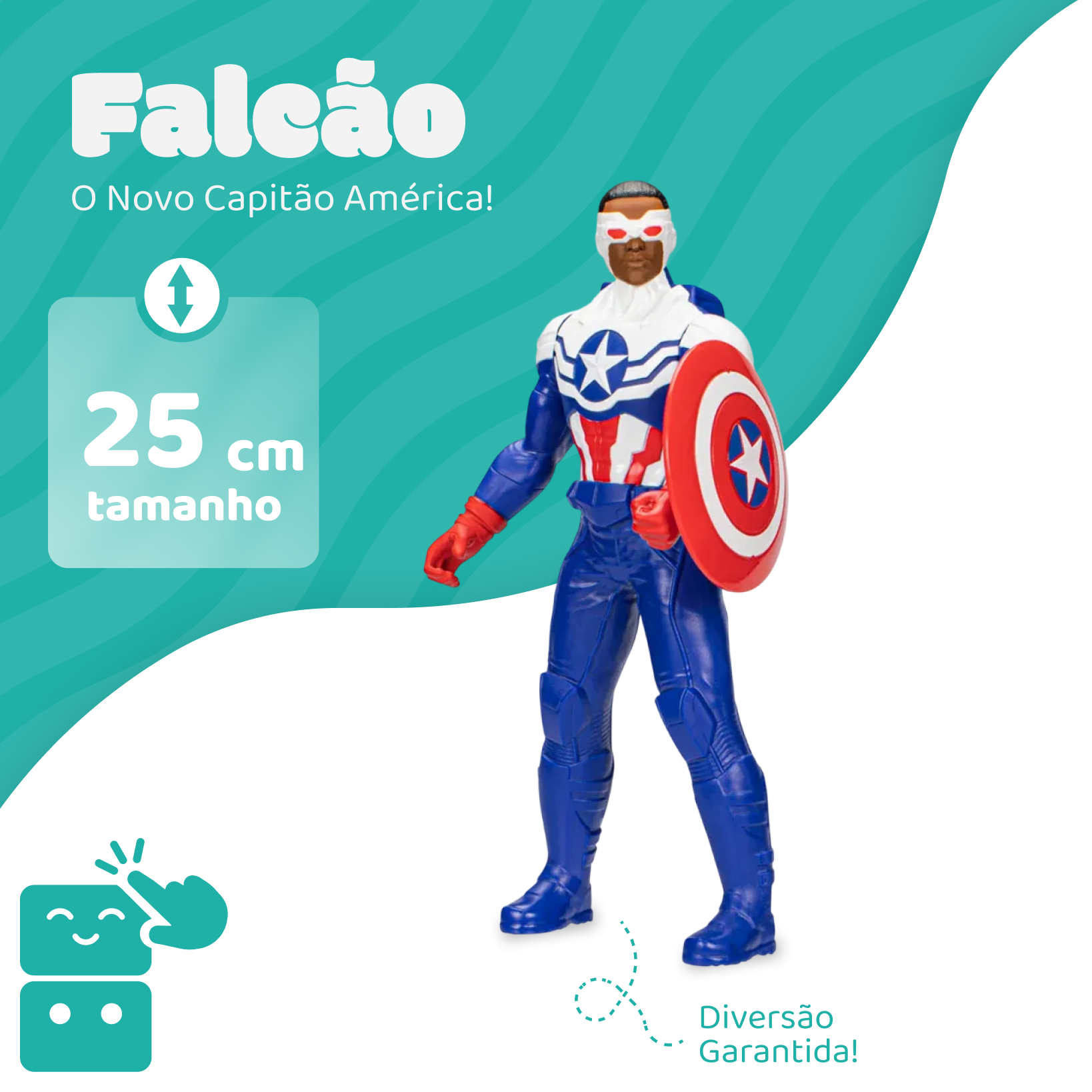 Boneco - Falcão - Capitão América - A minha loja