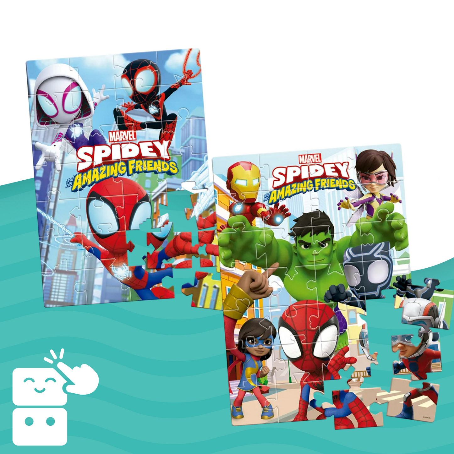 Kit - Quebra Cabeça Marvel Spidey 28 Peças + Avengers 28 Peças - A minha loja