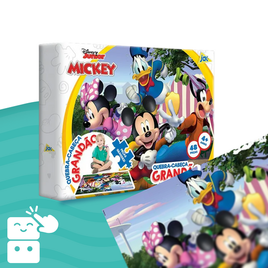 Quebra-cabeça - Mickey Mouse - 48 peças - A minha loja