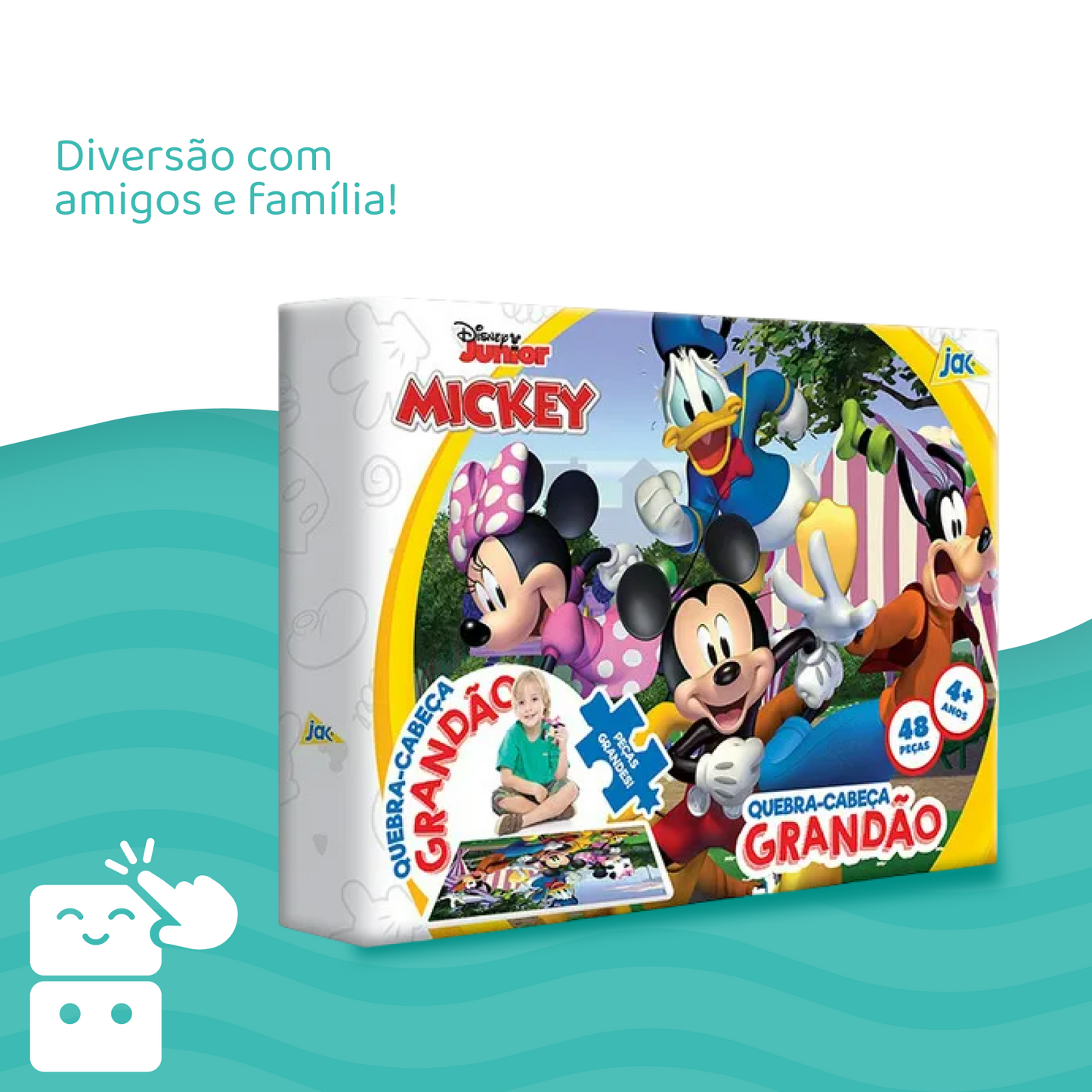 Quebra-cabeça - Mickey Mouse - 48 peças - A minha loja
