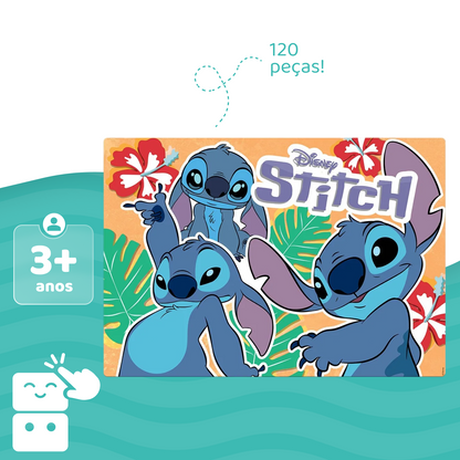 Quebra-cabeça - Stitch - 120 peças - A minha loja