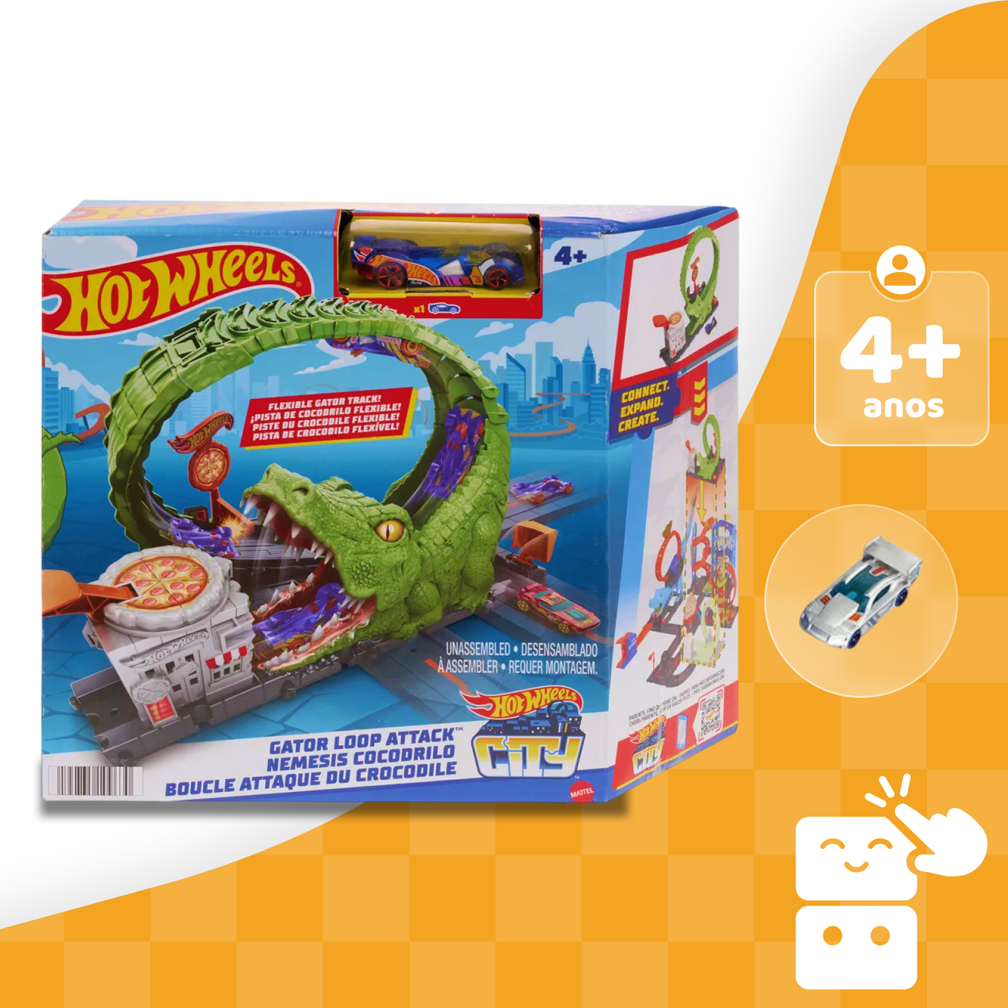 Hot Wheels City - Ataque Do Crocodilo