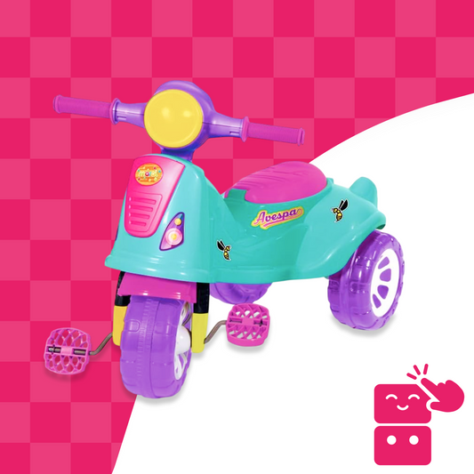 Triciclo Infantil Avespa - Pink