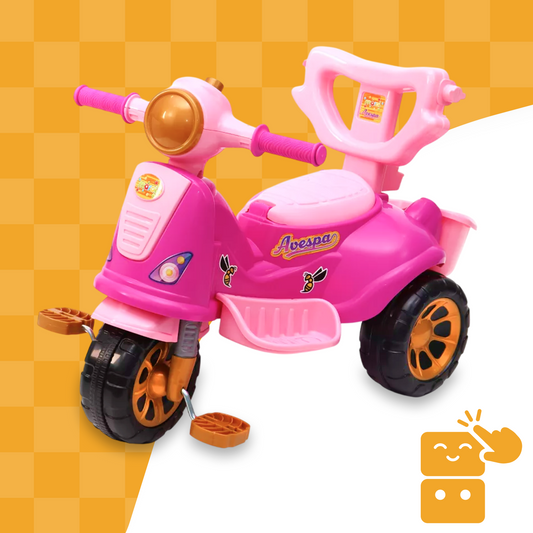 Triciclo Infantil Avespa - Princesas Pink