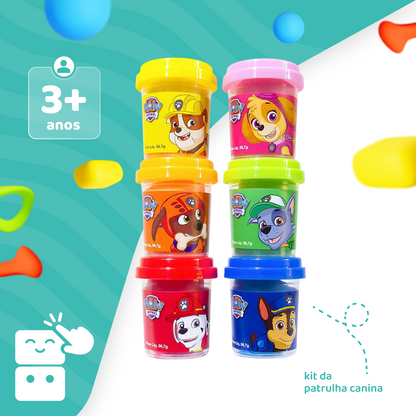 Massinha de Modelar - Patrulha Canina (Kit com 6 Potes)