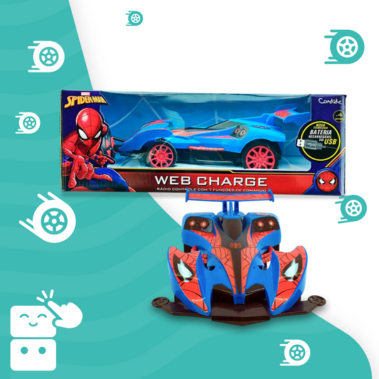 Carro de Controle Remoto - Homem Aranha