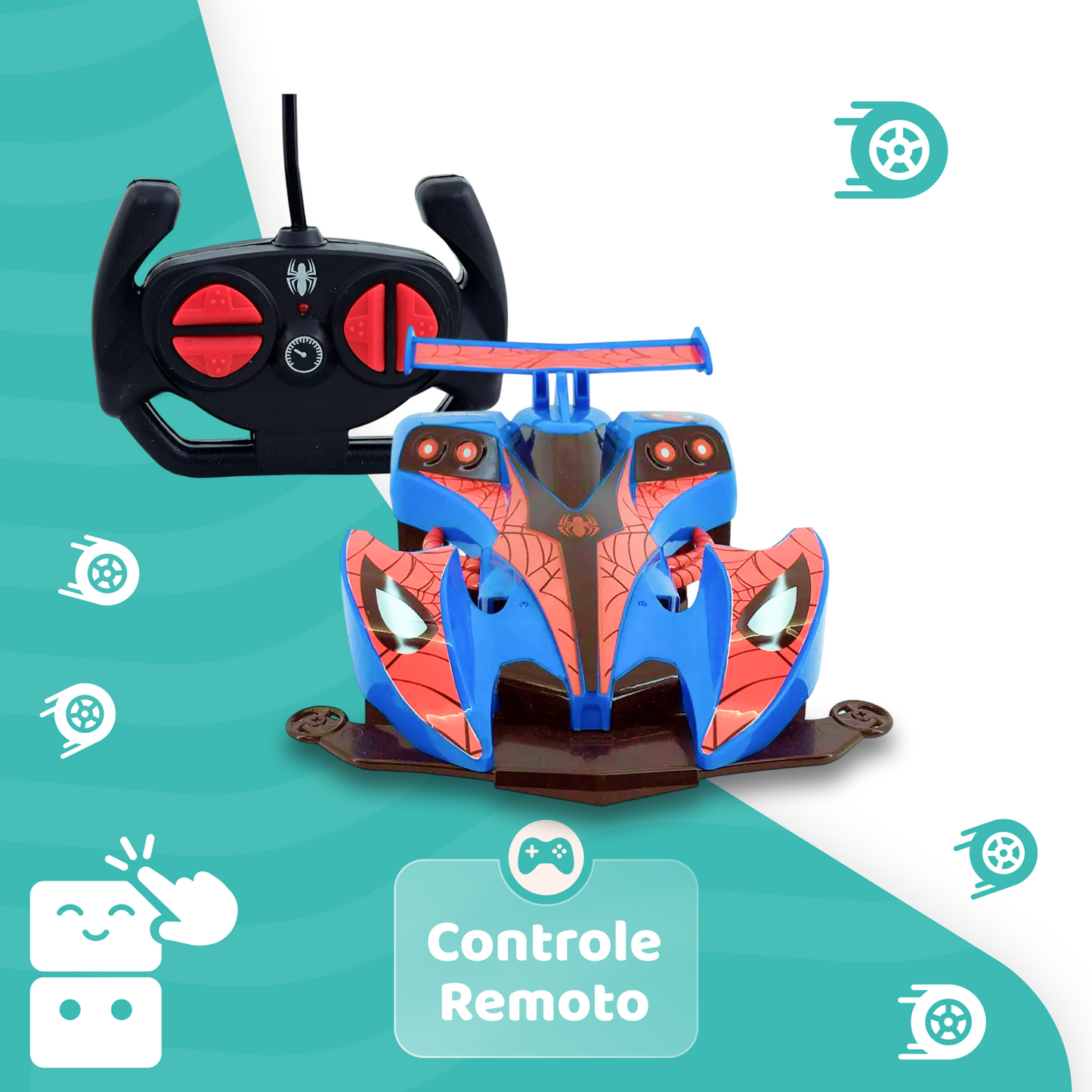 Carro de Controle Remoto - Homem Aranha