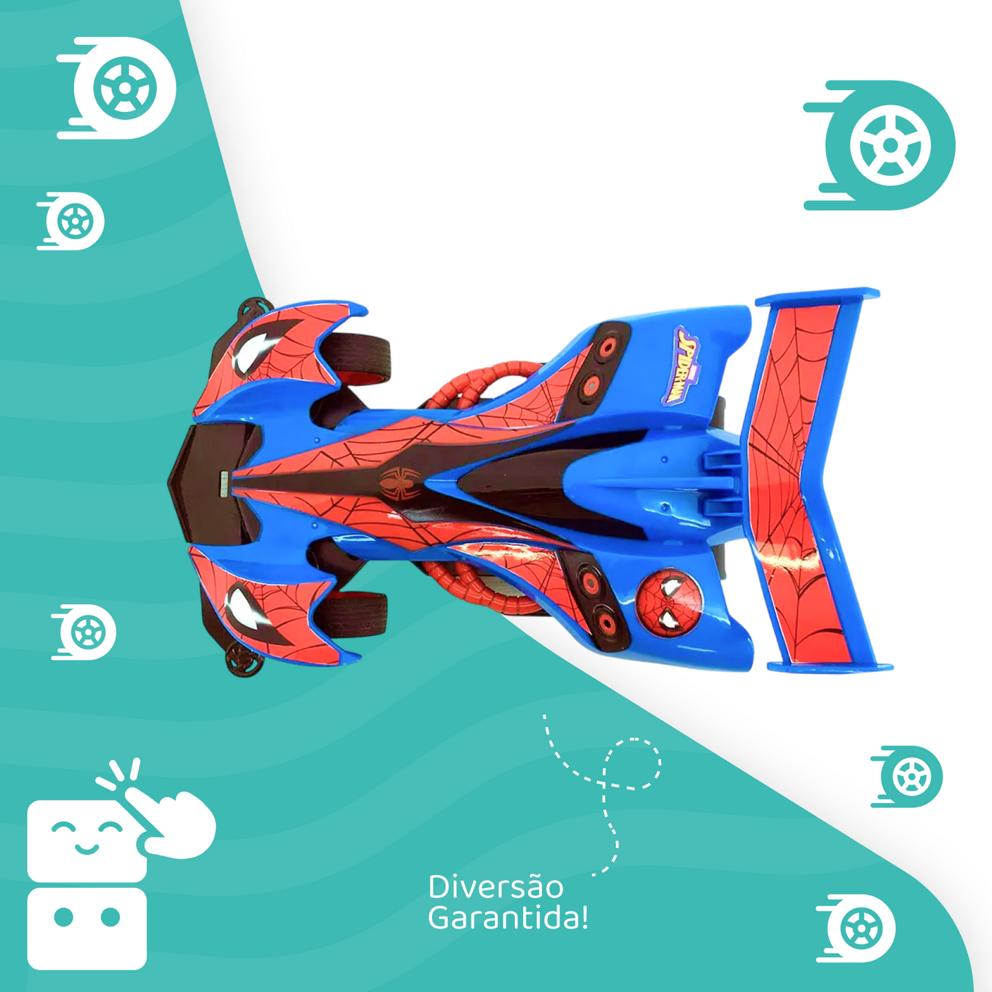Carro de Controle Remoto - Homem Aranha